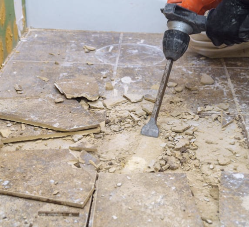 Asbestos-floor-covering-removal